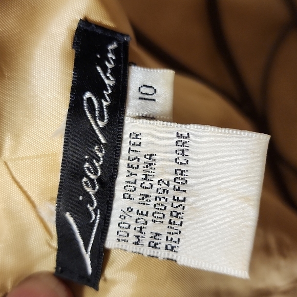 Fitted vintage gold satin beaded top - Picture 2 of 5